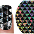 Nailartfolie Dreiecke schwarz