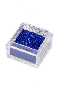 Glitterpuder blau